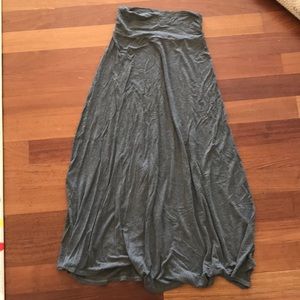 Heather grey maxi skirt